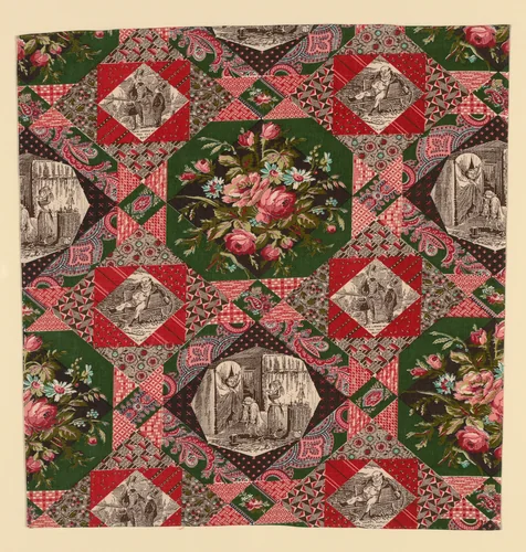 Fragment (Furnishing Fabric) by Hablot Knight Brown, textile, 1874-1890