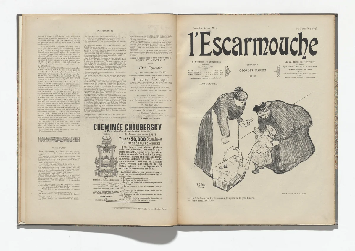 L'Escarmouche, no. 2 by Various artists, illustrated book, 1893
