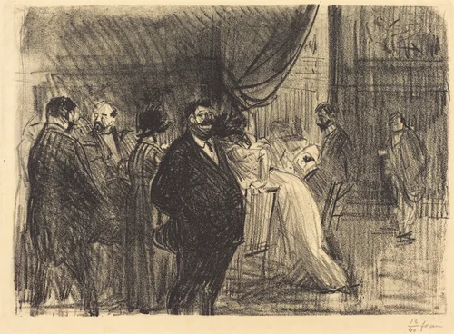 Salle de jeu (Gambling Room) by Jean-Louis Forain, print, 1914