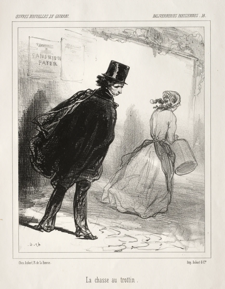 Baliverneries Parisiennes by Paul Gavarni, print, 1824-1866