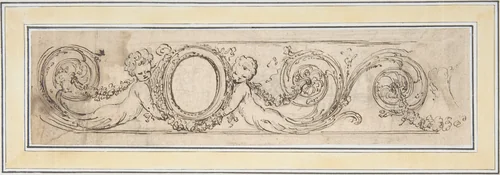 Design for a Frieze by Henri Sallembier, drawing, 1765-1820