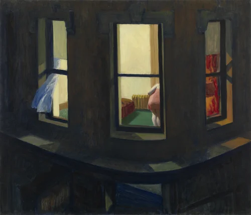 Night Windows by Edward Hopper, painting, 1928