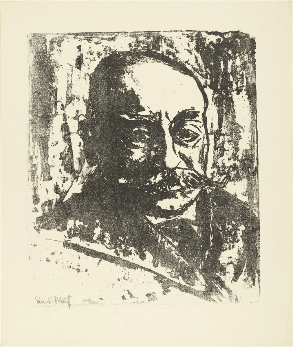 Portrait of S. (Bildnis S.) by Karl Schmidt-Rottluff, print, 1911