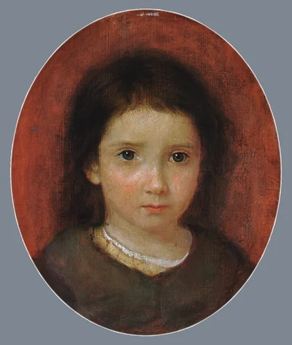 Daughter of William Page (Possibly Anne Page) by William Page, artwork, 1834-1838