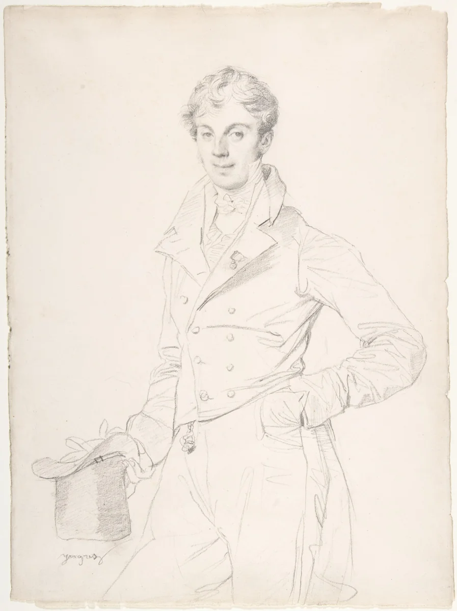 Lancelot-Théodore, comte Turpin de Crissé by Jean-Auguste-Dominique Ingres, drawing, 1795-1867