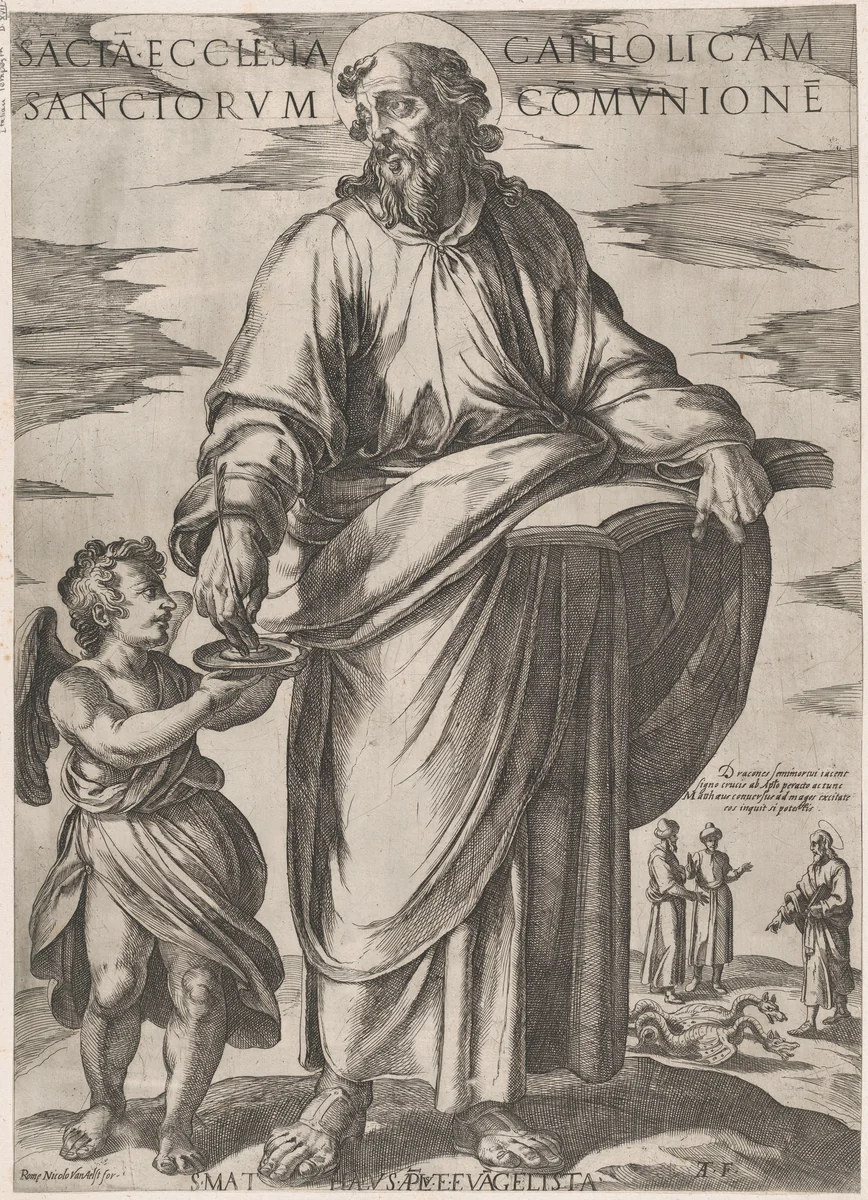 St. Matthew, from 'Christ, Mary, and the Apostles' by Antonio Tempesta, print, 1585-1615