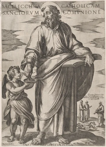St. Matthew, from 'Christ, Mary, and the Apostles' by Antonio Tempesta, print, 1585-1615
