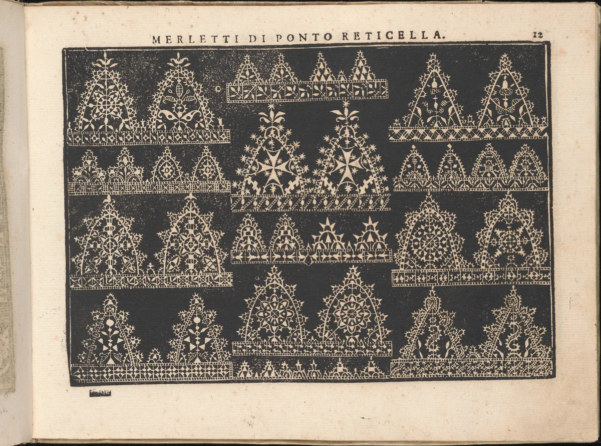 Fiore D'Ogni Virtu Per le Nobili Et Honeste Matrone, page 12 (recto) by Isabella Catanea Parasole, book, 1610