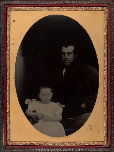 Portrait of a Father and Daughter by British 19th Century, photograph, 1860