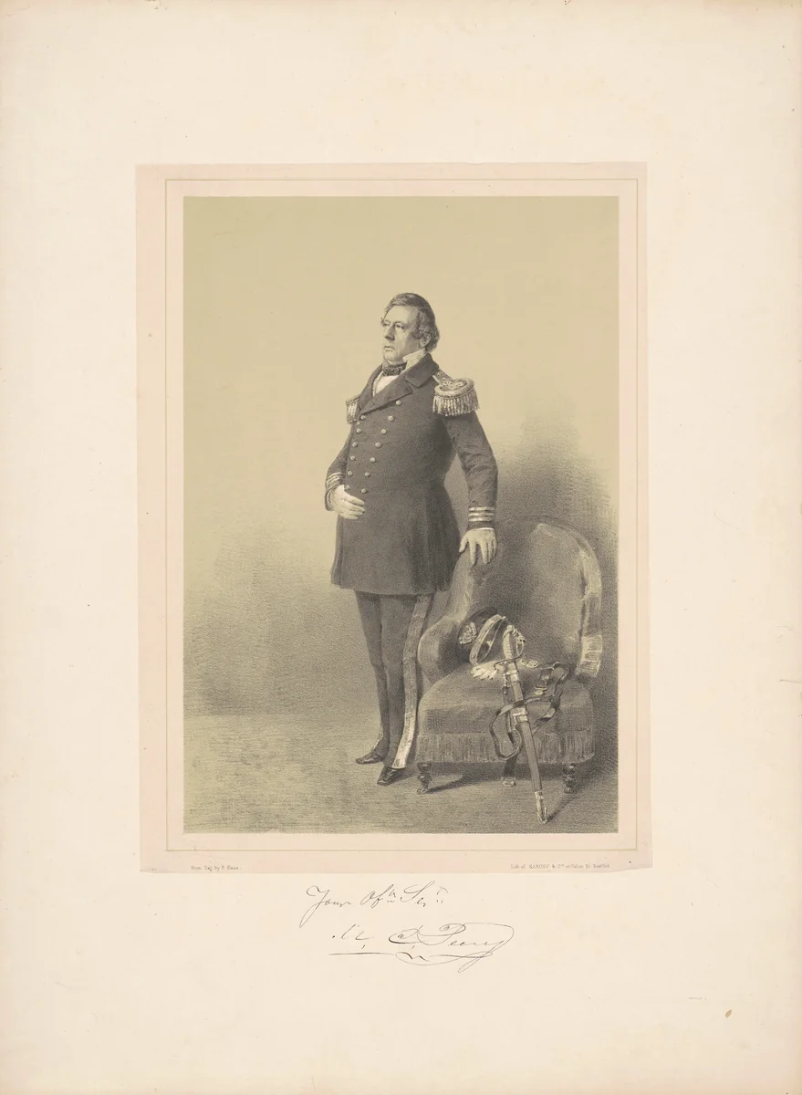 Commodore M. C. Perry by William Heine, portfolio, 1856