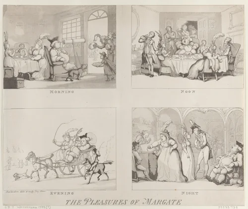 The Pleasures of Margate by Thomas Rowlandson, print, 1800