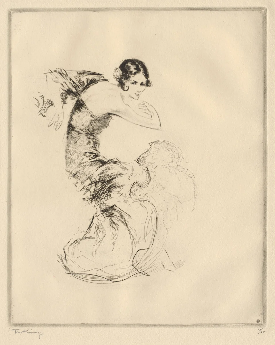 Pavlowa in "Carmen" by Troy Kinney, print, 1891-1920