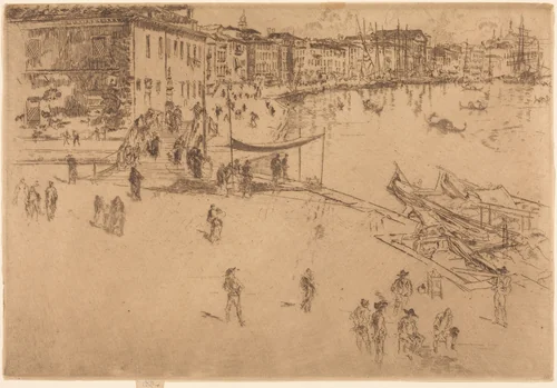 The Riva, No.II by James McNeill Whistler, print, 1880
