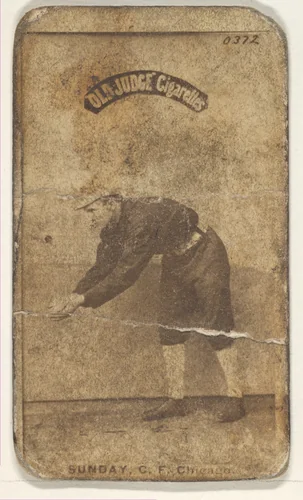 Sunday, Center Field, Chicago, from the Old Judge series (N172) for Old Judge Cigarettes by Goodwin & Company, photograph, 1887-1890