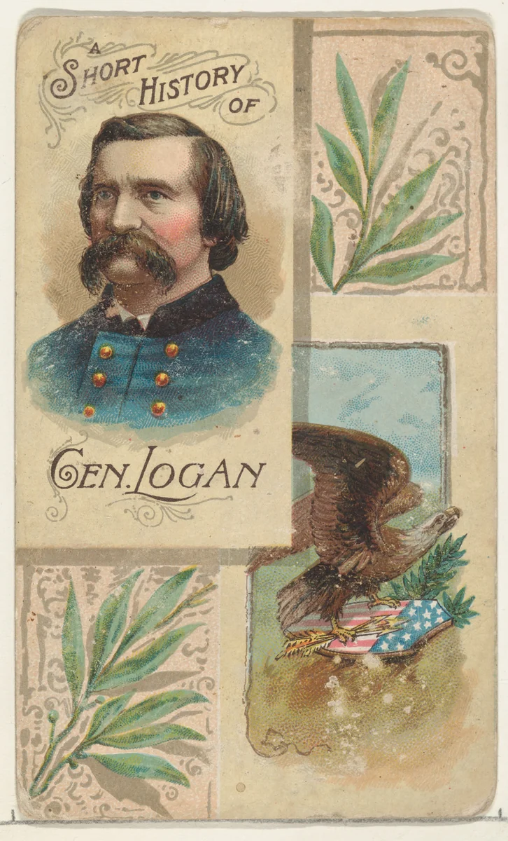 A Short History: General John Logan, from the Histories of Generals series (N114) issued by W. Duke, Sons & Co. to promote Honest Long Cut Smoking and Chewing Tobacco by W. Duke, Sons & Co., print, 1888