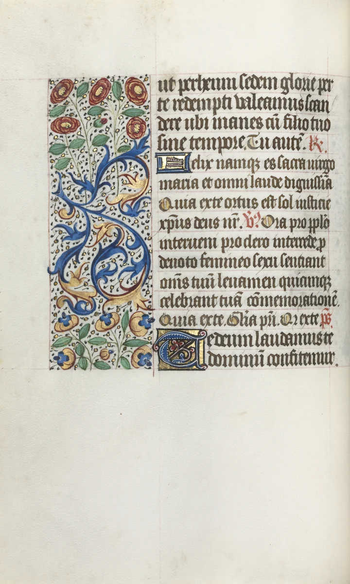 Book of Hours (Use of Rouen): fol. 36v by Master of the Geneva Latini, book, 1465-1475