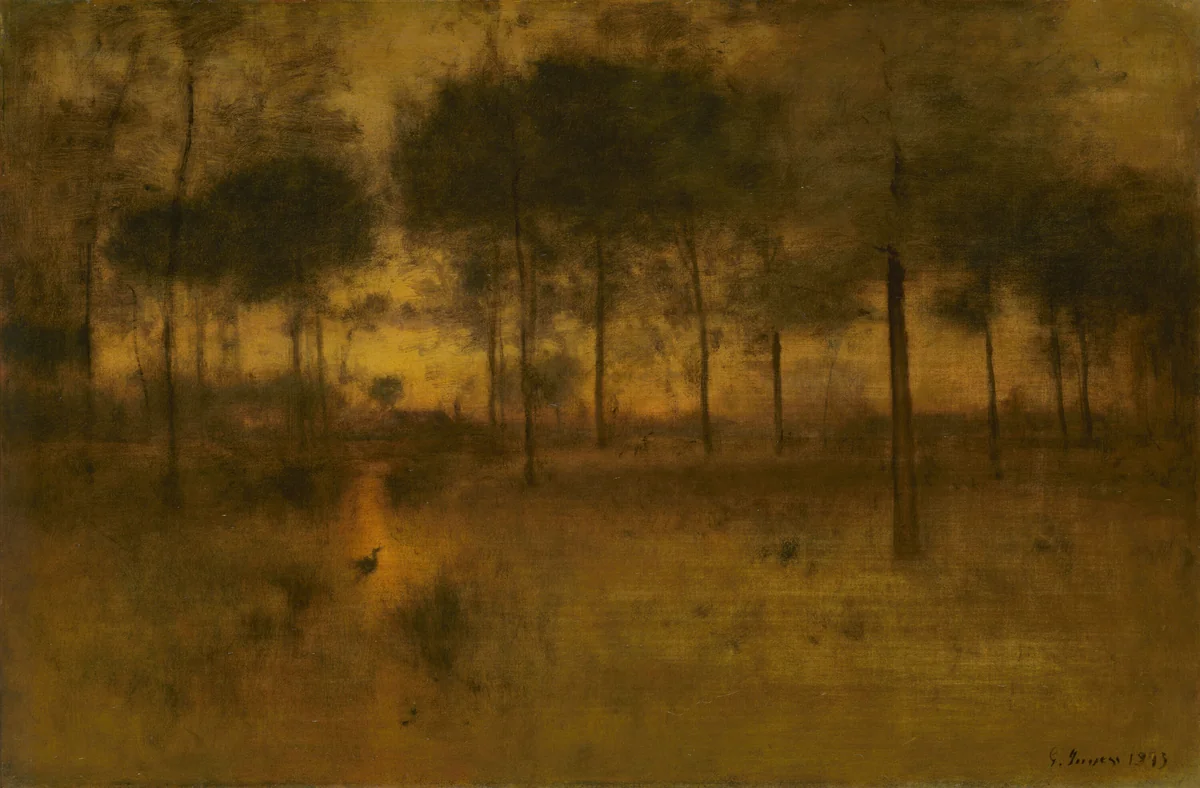 The Home of the Heron by George Inness, painting, 1893
