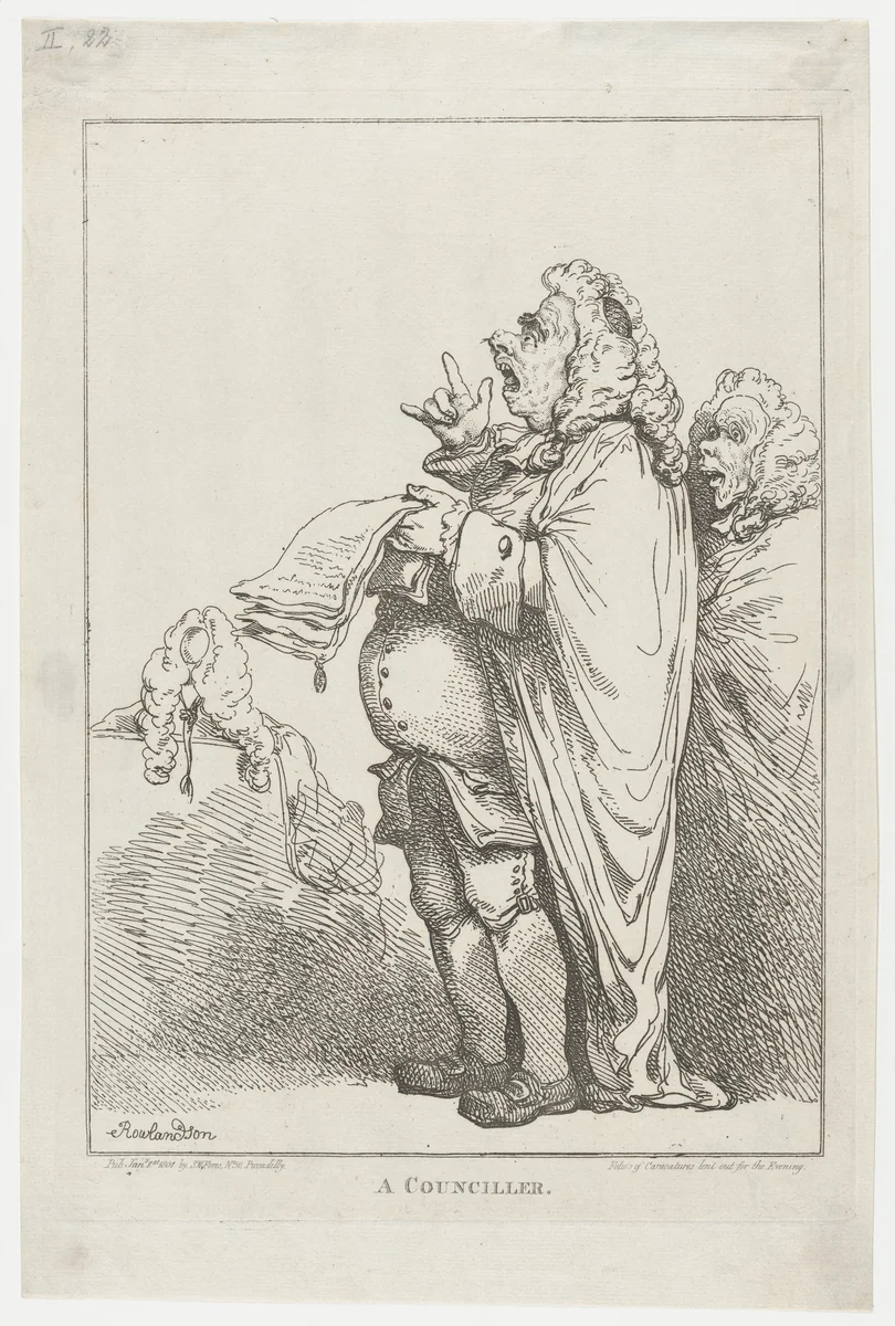 A Counciller [sic] by Thomas Rowlandson, print, 1801