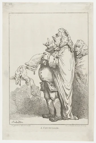 A Counciller [sic] by Thomas Rowlandson, print, 1801
