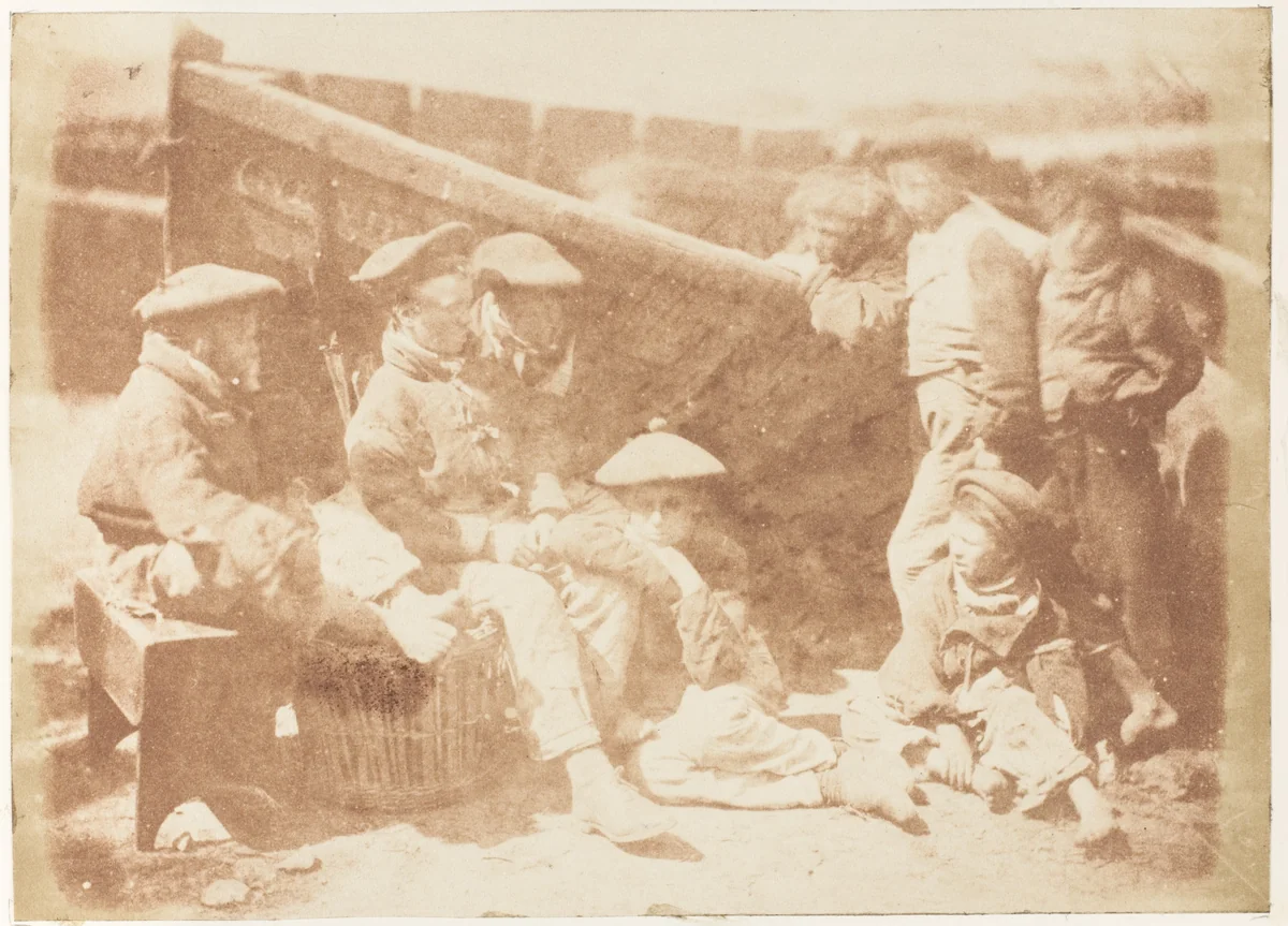 Newhaven Boys by Hill and Adamson, photograph, 1843-1847
