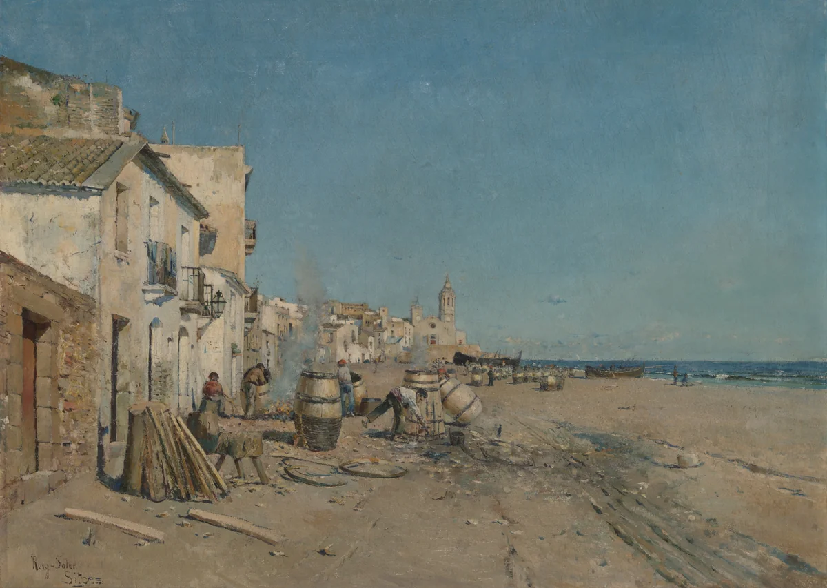 Sitges by Juan Roig y Soler, painting, 1800-1900