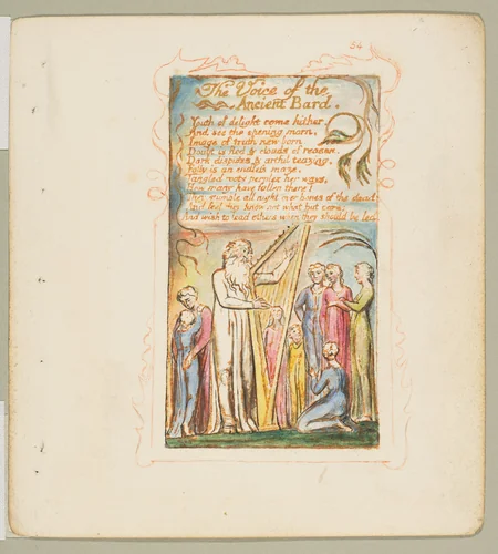 Songs of Experience: The Voice of the Ancient Bard by William Blake, print, 1789-1825