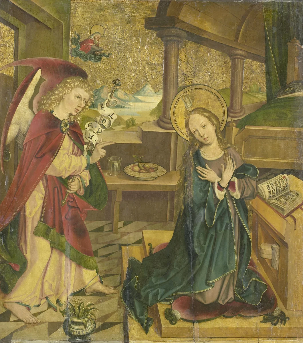 Annunciation to the Virgin by Meester van het Salemer Altaar, painting, 1490-1510