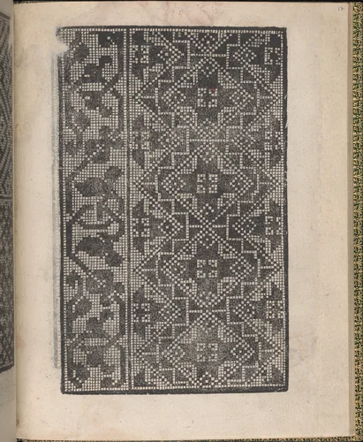 Ornamento delle belle & virtuose donne, page 9 (verso) by Matteo Pagano, book, 1554