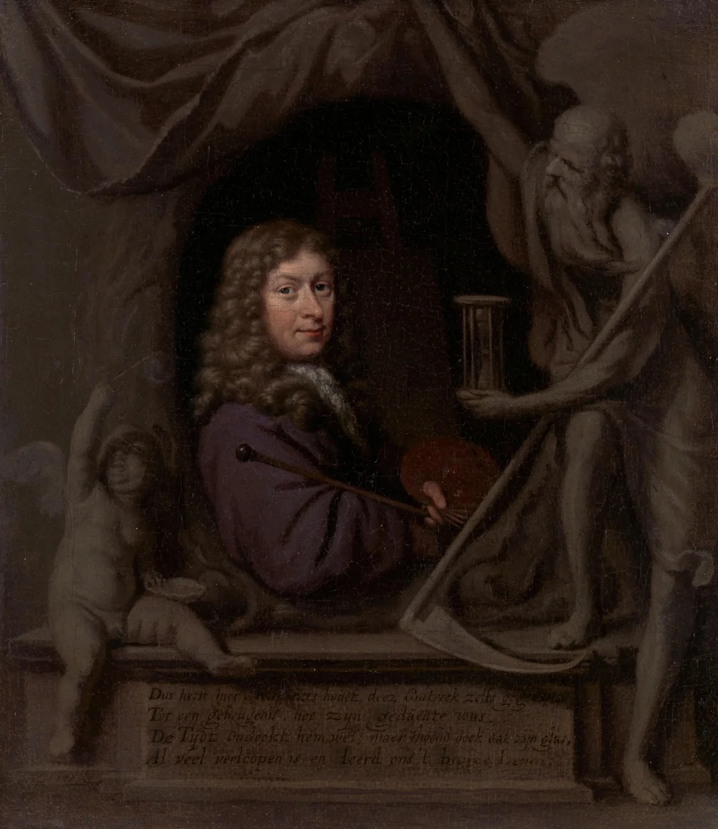 Self-Portrait by Michiel van Musscher, painting, 1685
