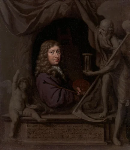 Self-Portrait by Michiel van Musscher, painting, 1685
