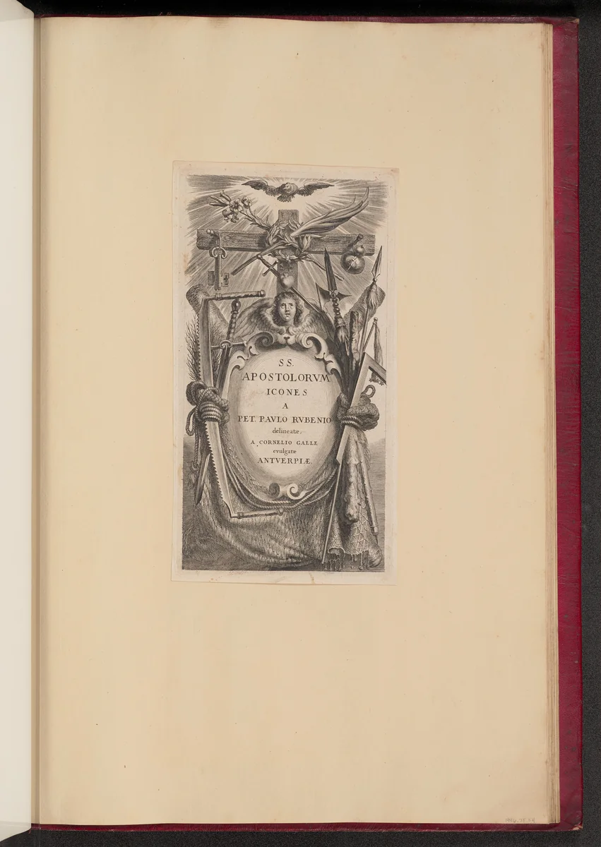 Title Plate for SS. Apostolorvm Icones by Cornelis Galle
Peter Paul Rubens, print, 1613-1646