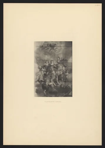 Plafondschildering, Paleis op de Dam, Amsterdam by anonymous, photograph, 1899