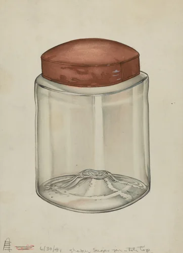 Shaker Sugar Jar by Charles Goodwin, index of american design, 1941