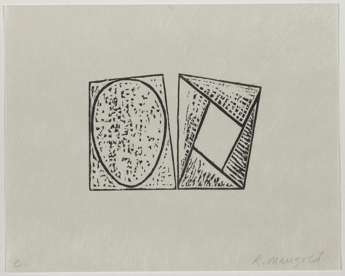 C by Robert Mangold, portfolio, 2000