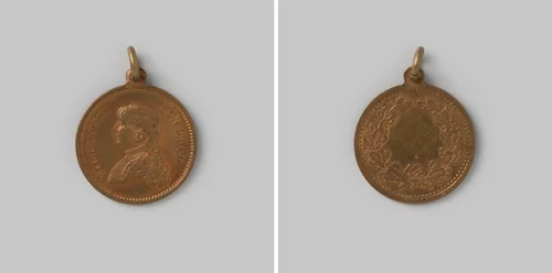 Wilhelmina Koningin der Nederlanden by Wolfgang Lauer, metalwork, 1890-1898