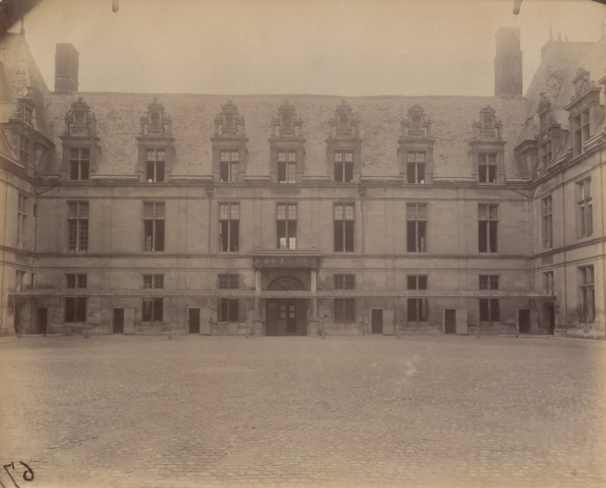 Château d'Écouen by Eugène Atget, photograph, 1911