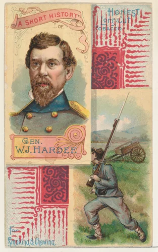 A Short History: General William J. Hardee, from the Histories of Generals series (N114) issued by W. Duke, Sons & Co. to promote Honest Long Cut Smoking and Chewing Tobacco by W. Duke, Sons & Co., print, 1888