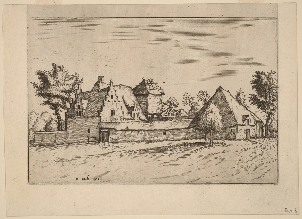 Farms in a Court by Lucas van Doetechum
Johannes van Doetechum the Elder
Master of the Small Landscapes, print, 1559-1561