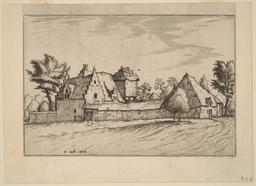 Farms in a Court by Lucas van Doetechum
Johannes van Doetechum the Elder
Master of the Small Landscapes, print, 1559-1561