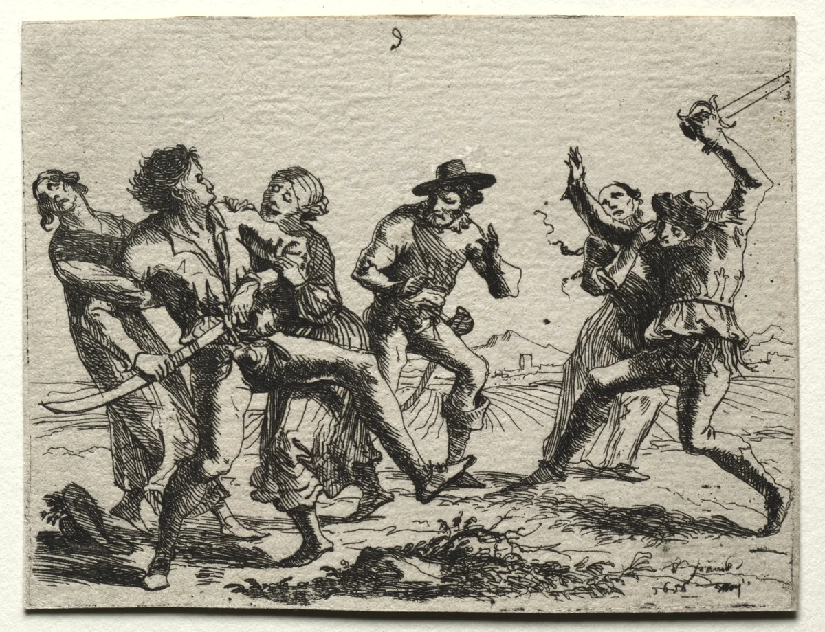 Military Subjects: A Quarrel by Hans Ulrich Franckh, print