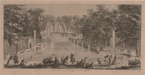 The Cascades of St. Cloud by Jacques Rigaud, print, 1700-1754