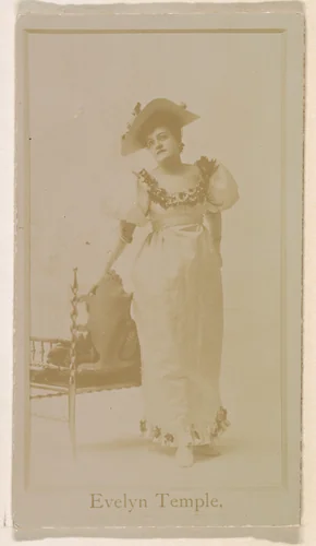 Evelyn Temple, from the Actresses series (N245) issued by Kinney Brothers to promote Sweet Caporal Cigarettes by Kinney Brothers Tobacco Company, photograph, 1890