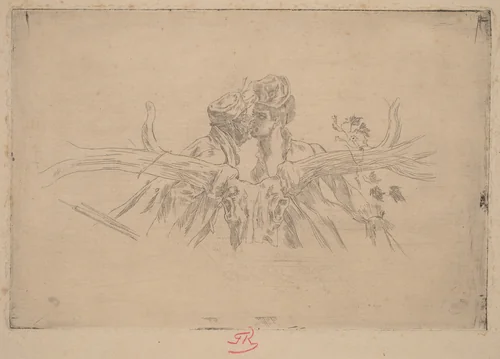 The Train of Maris (Le train de Maris) by Félicien Rops, print, 1833-1898