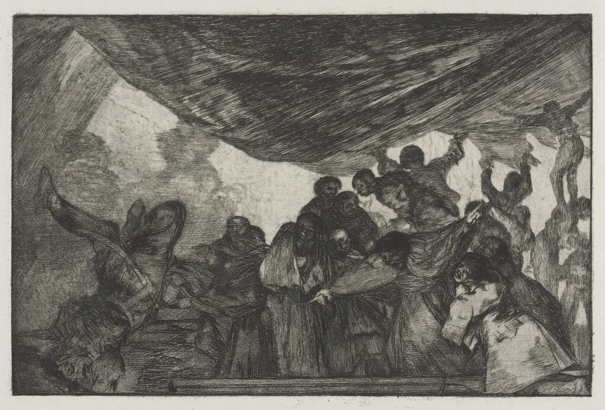 The Proverbs: Clear Folly by Francisco de Goya, print, 1864