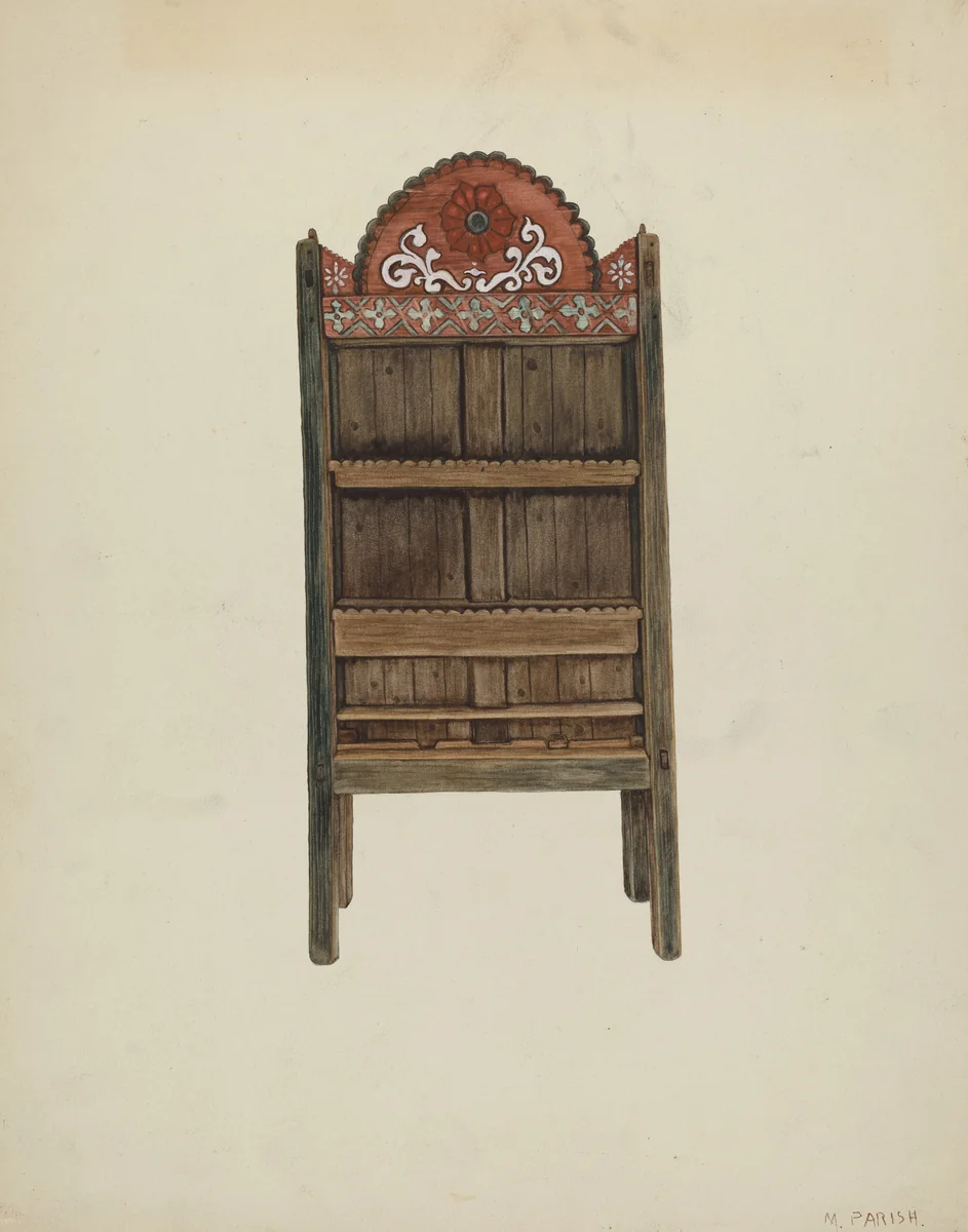 Trastero (chest) by Margery Parish, index of american design, 1939