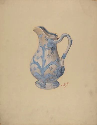 Pitcher by William Antrim, index of american design, 1937