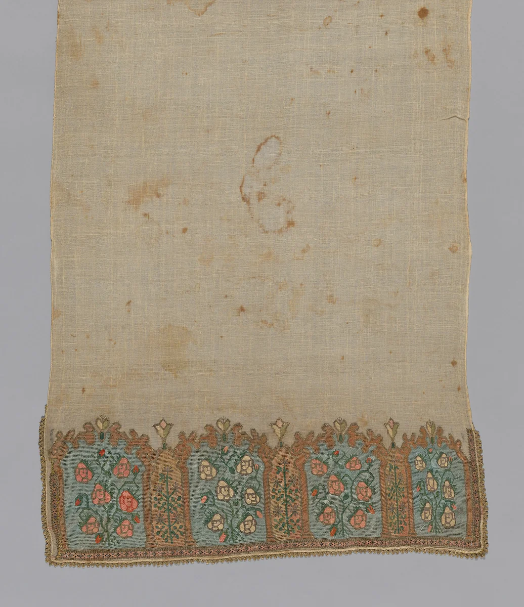 Towel or Napkin by Turkey, textile, 1701-1800