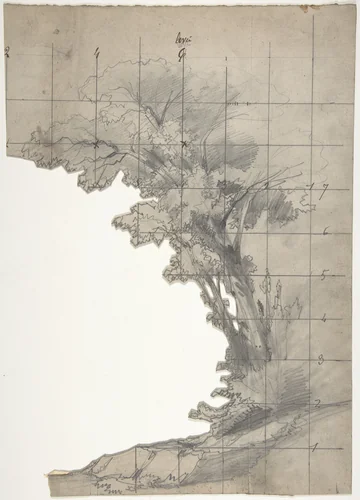 Design for a Stage Set at the Opéra, Paris by Eugène Cicéri, drawing, 1830-1890