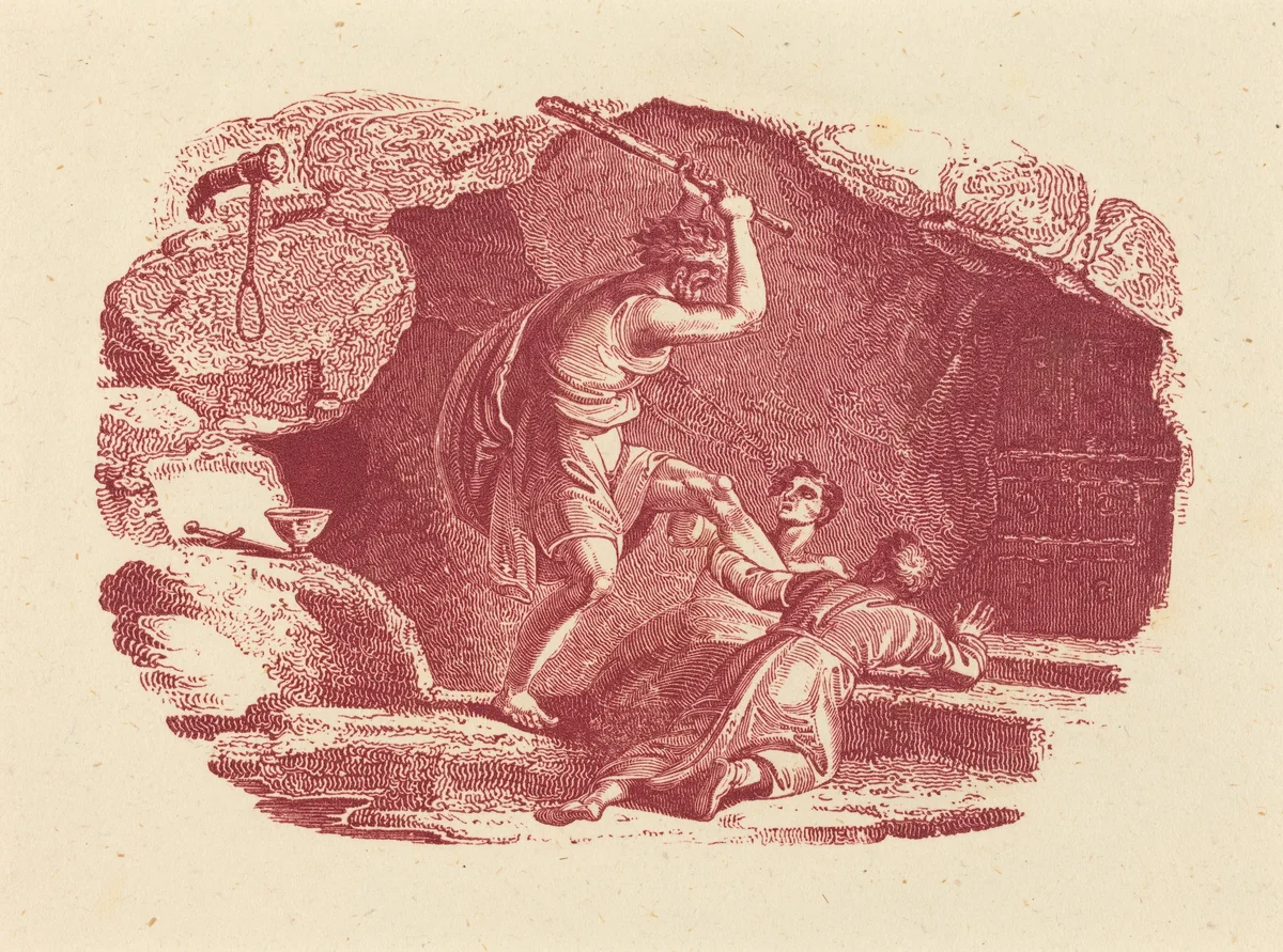 Murder Scene by Thomas Bewick, print, 1753-1828