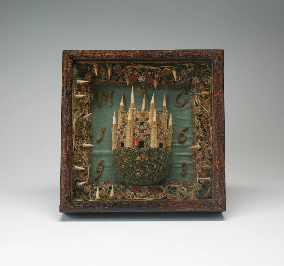 Shadow Box: Castle by Probably Spain, other, 1693